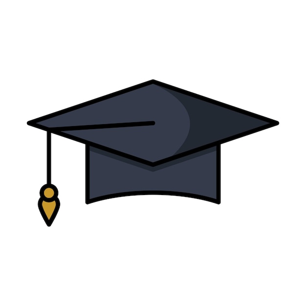 Vektorentwurfsvorlage für das Graduation Cap-Icon