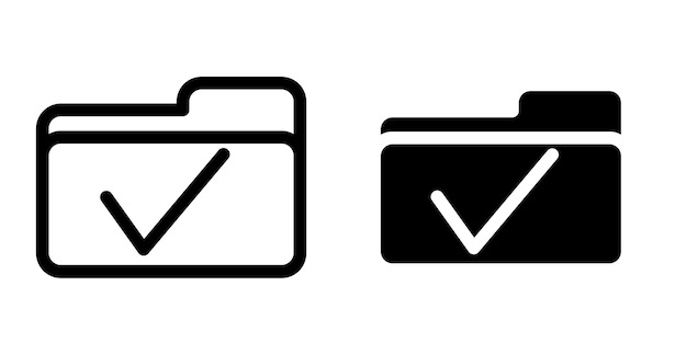 Vektorentwurfsvorlage für das Ordner-Symbol