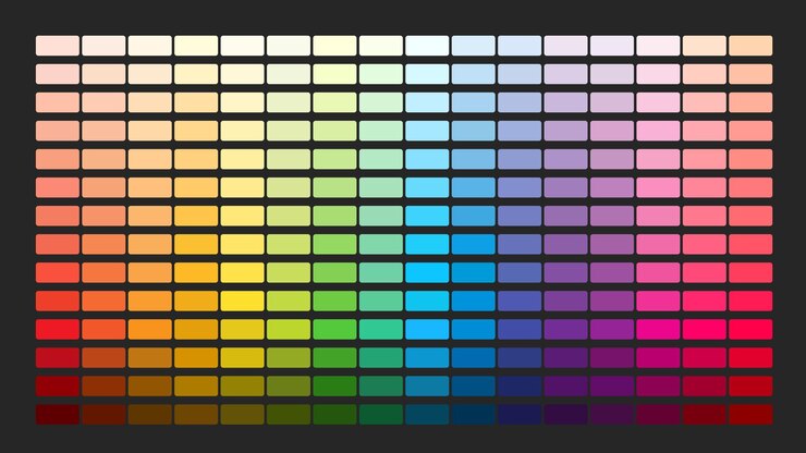 Vektor vektorfarbenpalette farbvorlage für künstler maldiagramm für ihr design