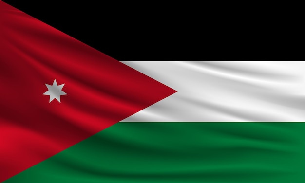 Vektor vektorflagge jordaniens