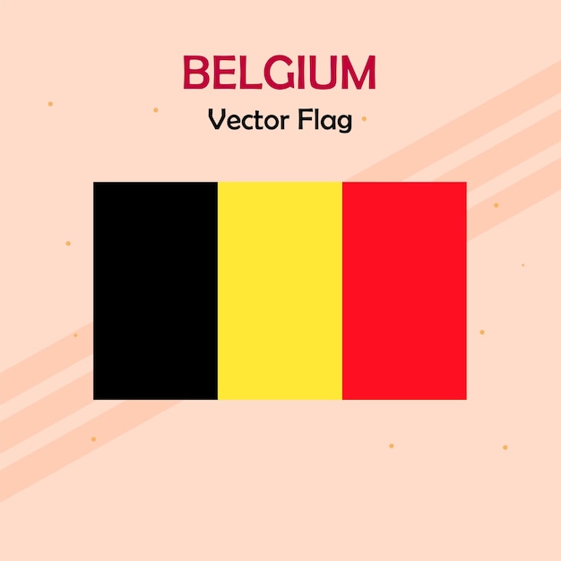 Vektorflaggen und -bestände Belgiens