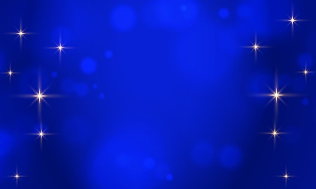 Vektorgoldener und blauer Bokeh-Hintergrund