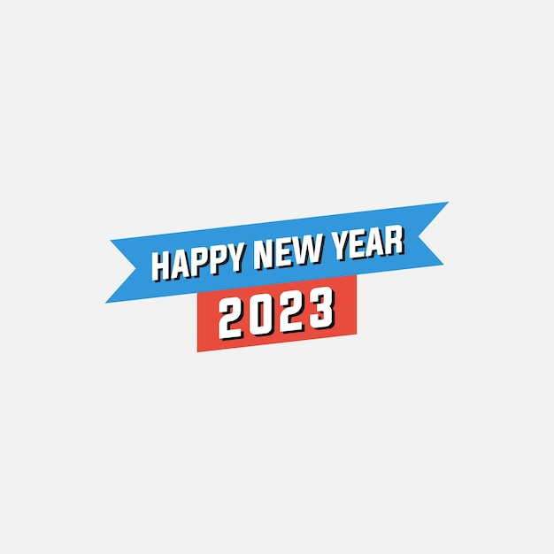 Vektorgrafik von happy new year 2023