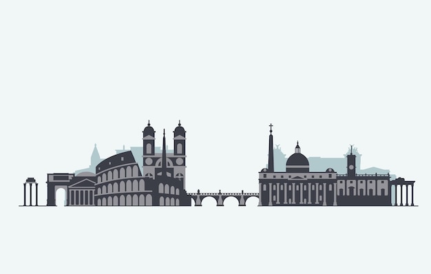 Vektorgrafiken, flache Stadtillustration, eps 10