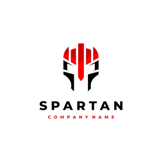 Vektorgrafische illustration des spartan-logos