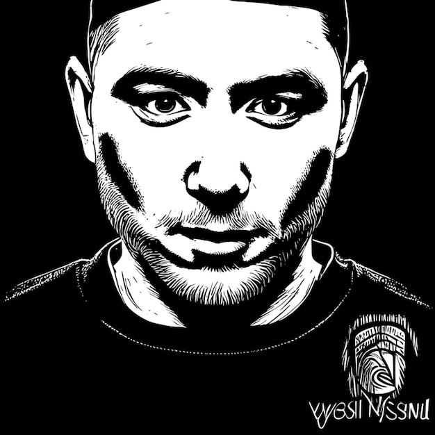 Vektorgravur von eminem