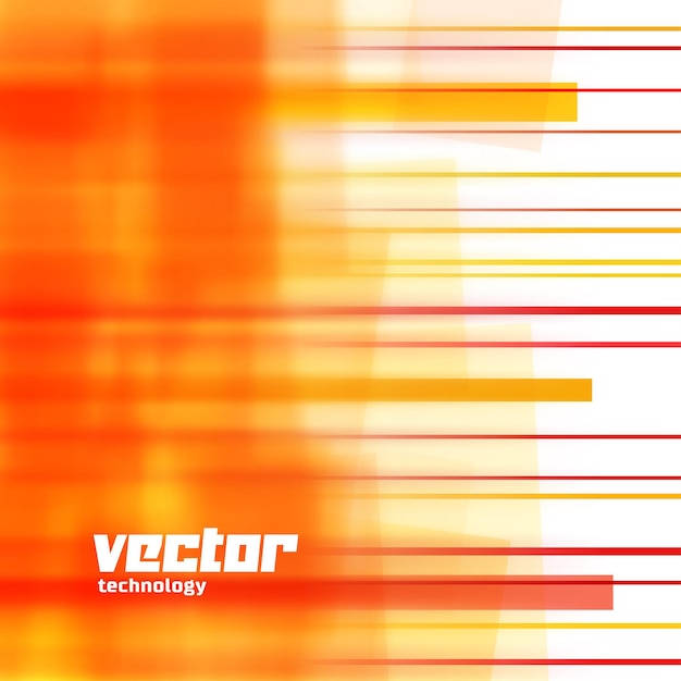 Vektorhintergrund mit orange unscharfen Linien