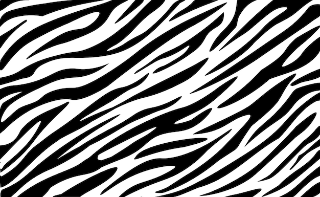 Vektorhintergrund mit Zebrahautmuster Tierische gestreifte Fellstruktur für Stoffverpackungspapiertapeten