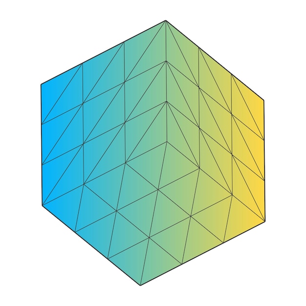 Vektor vektorillustration der 3d-figur
