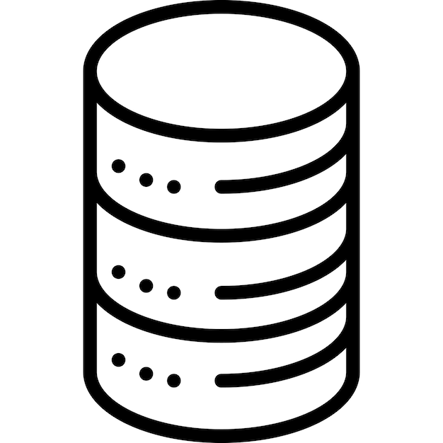 Vektorillustration der Datenbank
