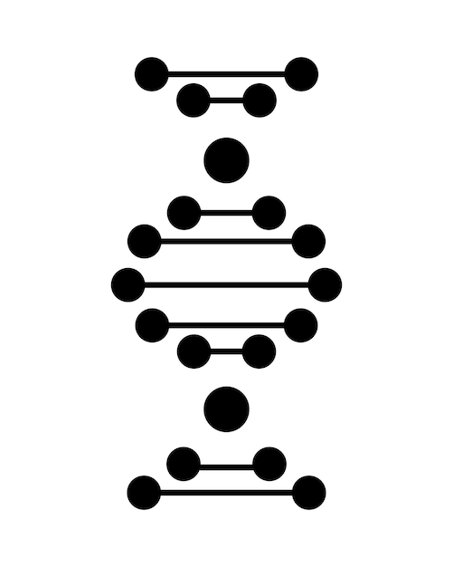 Vektorillustration der dna