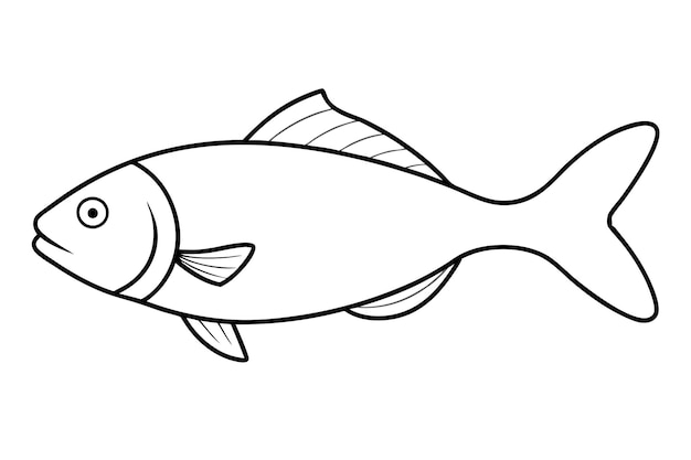 Vektorillustration der Fischlinie