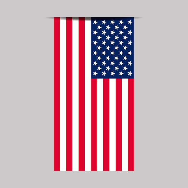 Vektorillustration der Flagge der Vereinigten Staaten
