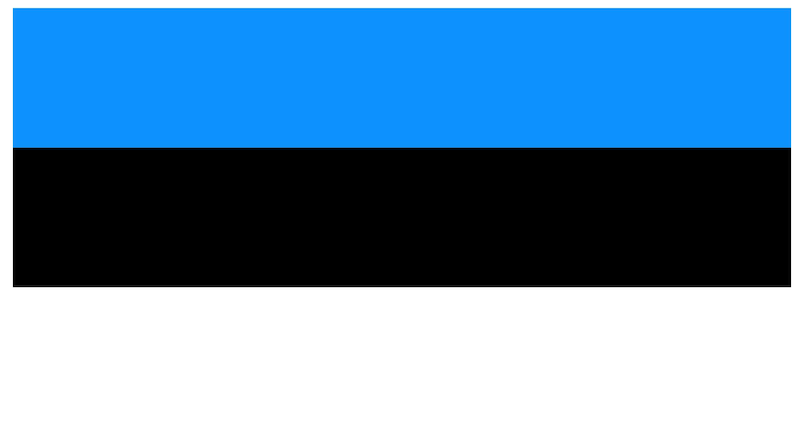Vektor vektorillustration der flagge estlands