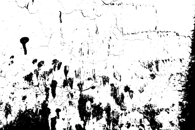 Vektorillustration der rauen Grunge-Textur einer verwitterten Wand