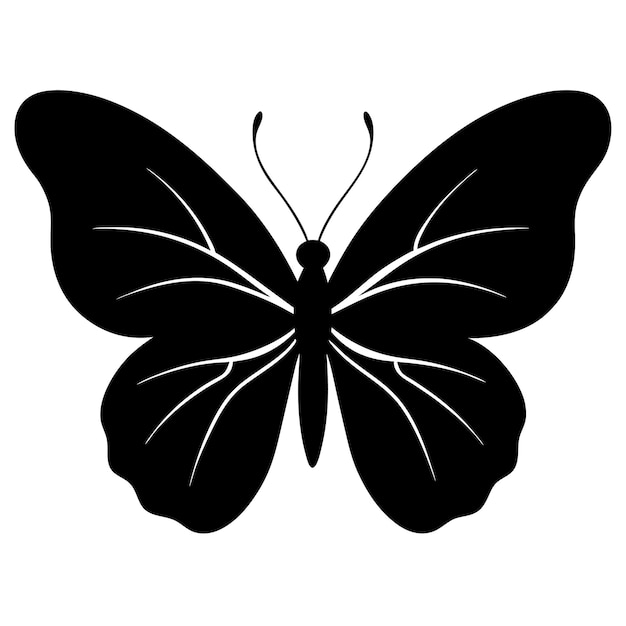 Vektorillustration der Schmetterlingssilhouette