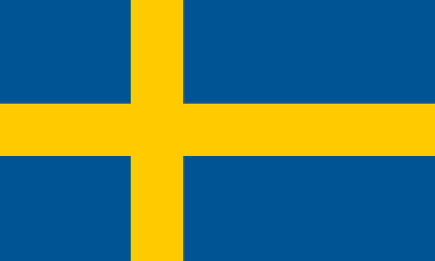 Vektorillustration der schwedischen Flagge in hoher Qualität für die UI- und UX-Website oder mobile Anwendung