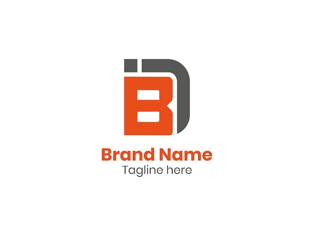 Vektorillustration der Vorlage für das Buchstabendesign des BI-Logos
