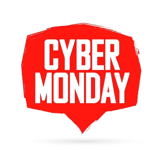 Vektorillustration der Vorlage für den Design des Cyber Monday-Aufschlags