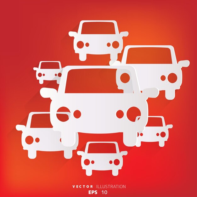 Vektorillustration des Auto-Websymbols