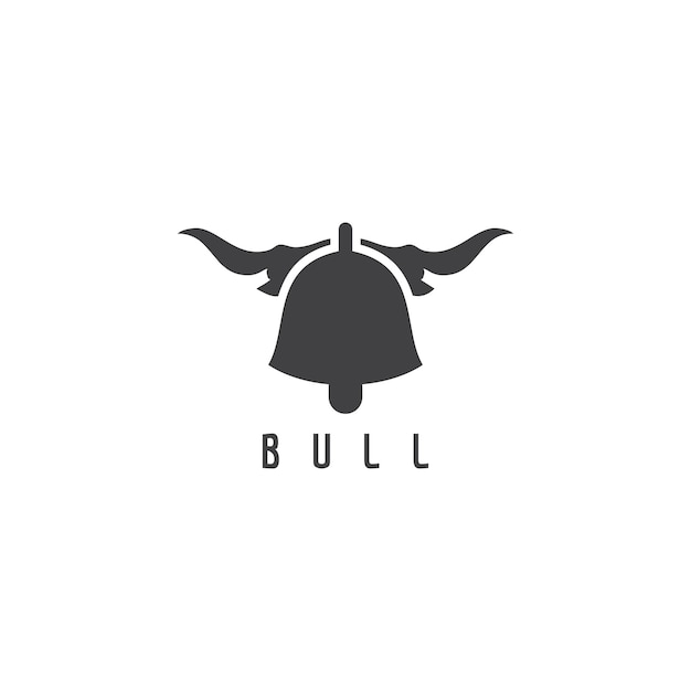 Vektorillustration des bell bull logo tieres