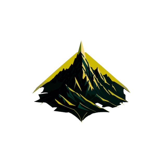 Vektorillustration des berg-logo-designs