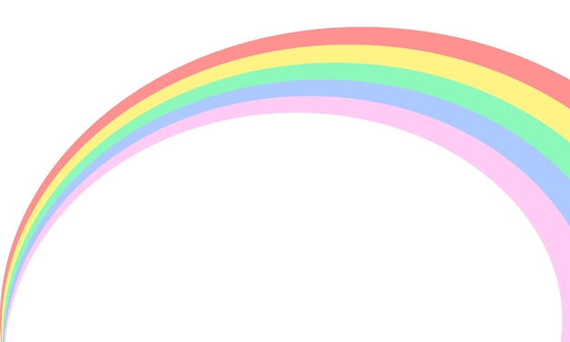 Vektorillustration des bunten Regenbogens