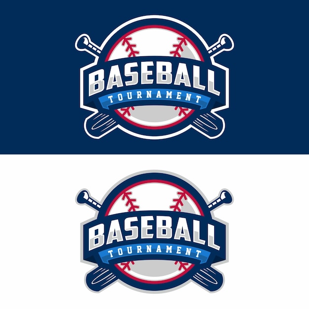 Vektorillustration des Designs des Baseball-Logos