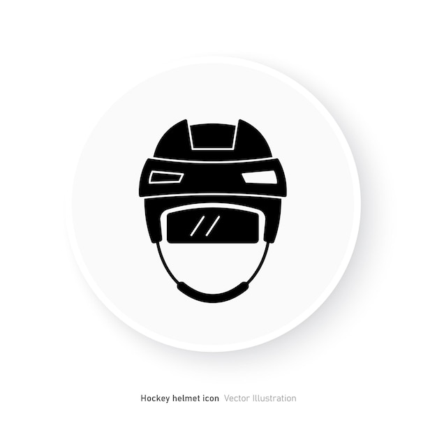 Vektor vektorillustration des designs von eishockeyhelmen