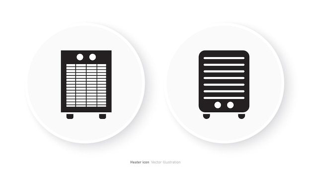 Vektorillustration des entwurfs des elektroheizersymbols