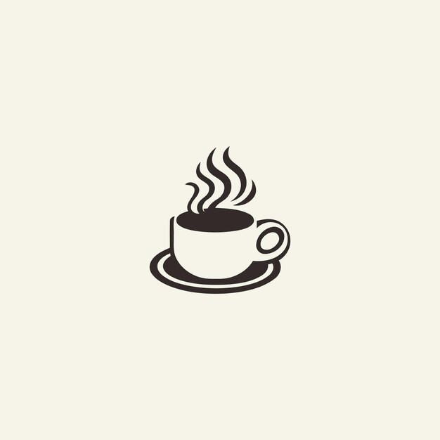 Vektor vektorillustration des hot-coffee-logos