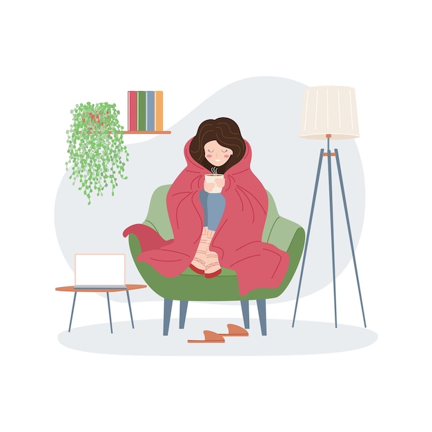 Vektorillustration des Mädchens