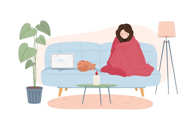 Vektorillustration des Mädchens