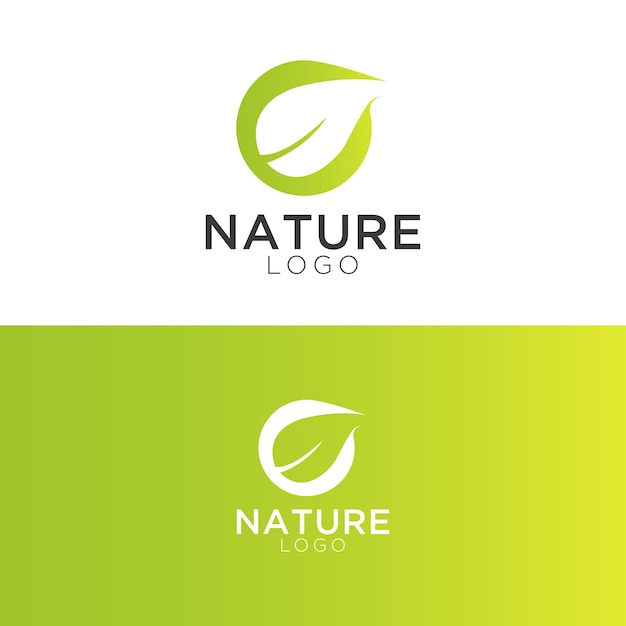 Vektorillustration des Naturblatt-Logos