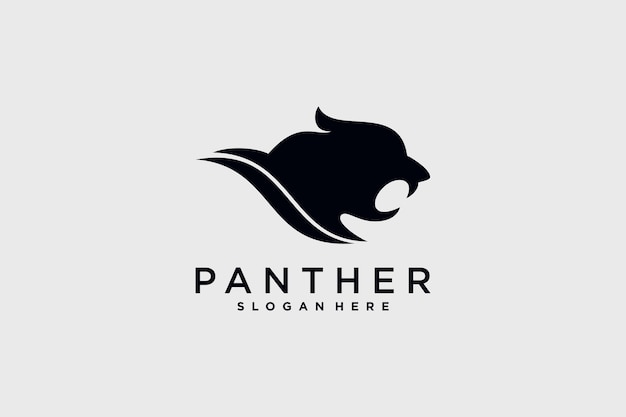 Vektor vektorillustration des panther-logo-designs mit kreativer idee