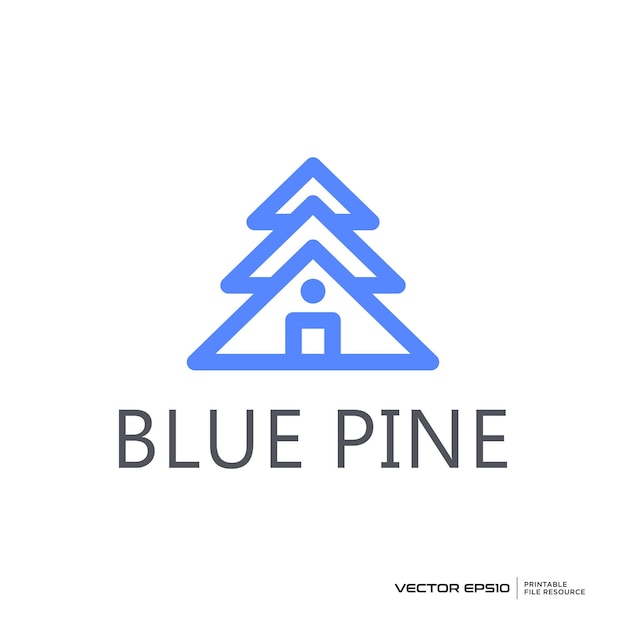 Vektor vektorillustration des pine home-logos