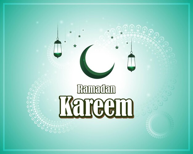 Vektorillustration des ramadan kareem-grußes