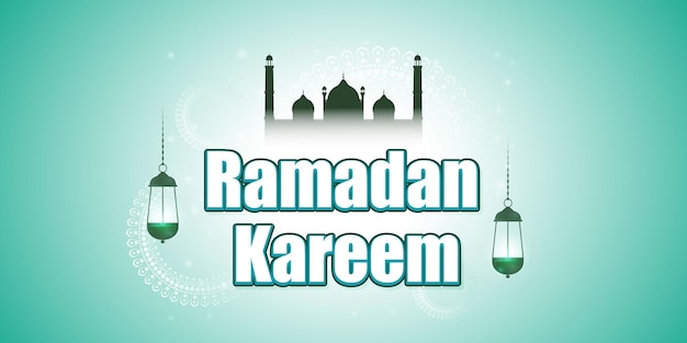 Vektorillustration des ramadan kareem-grußes