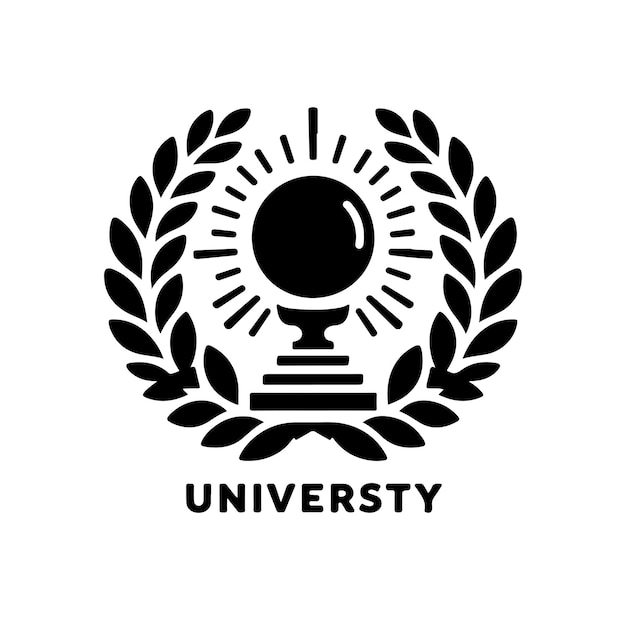 Vektorillustration des Universitätslogos Vorlage