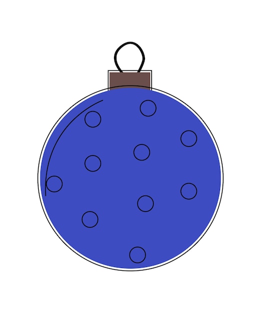 Vektorillustration des Weihnachtsbaumspielzeugs