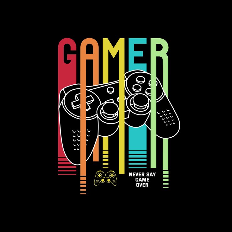 Vektor vektorillustration einer gamergame-konsole für liebhaber von videospielen und computerspielen