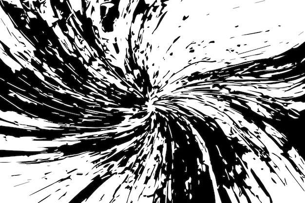 Vektorillustration einer schwarzen abstrakten textur auf weißem hintergrund