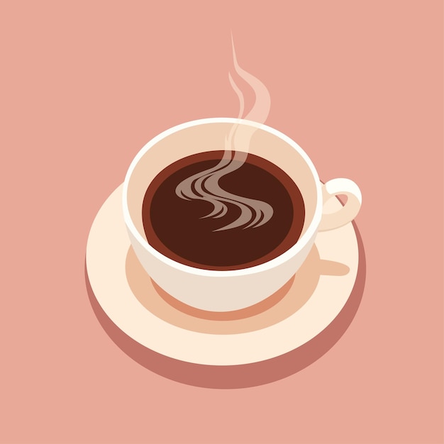 Vektorillustration einer Tasse Kaffee