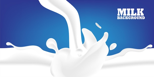 Vektorillustration eines Milchproduktslabels