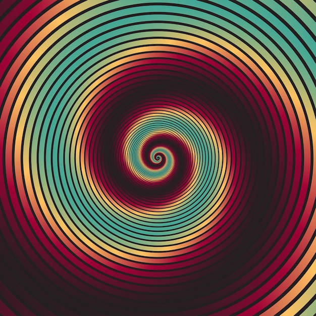 Vektorillustration eines spiralförmigen Hintergrunds