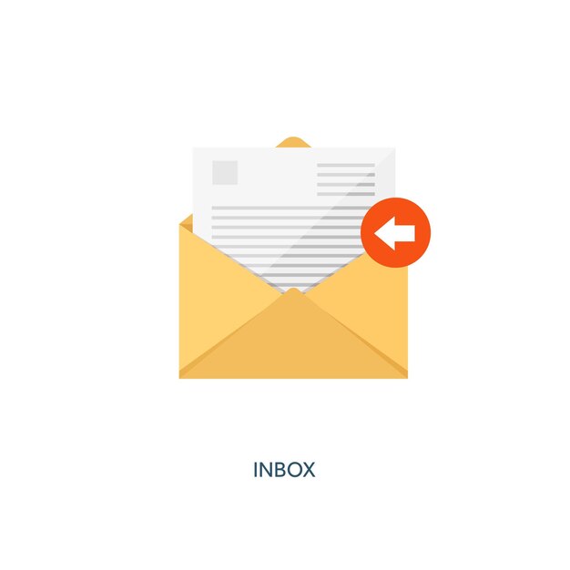 Vektorillustration flacher Hintergrund mit Umschlag Hintergrund des E-Mail-Konzepts Spam-SMS und Briefschreiben Briefe