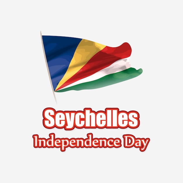 Vektorillustration für den glücklichen Unabhängigkeitstag Seychellen