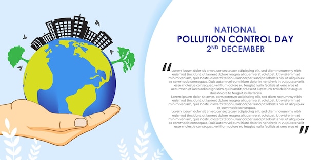 Vektorillustration für den national pollution control day