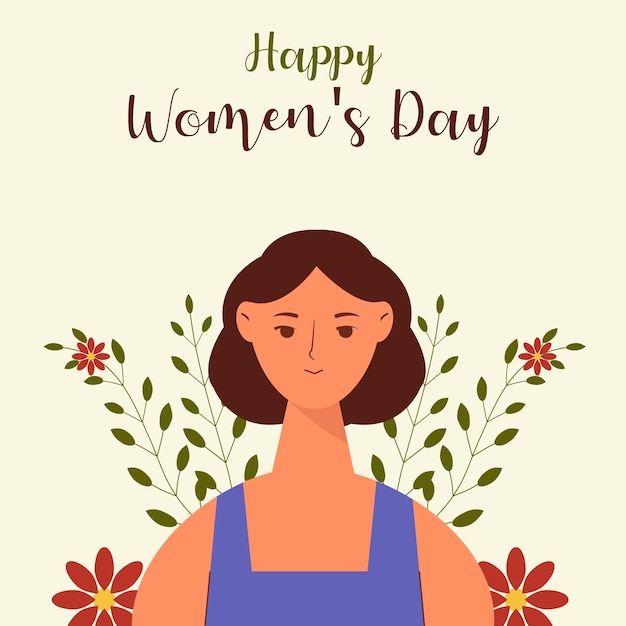 Vektorillustration für den Tag der glücklichen Frauen