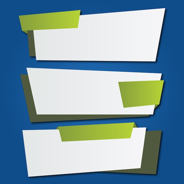 Vektorillustration für grüne Verkaufsbanner-Set